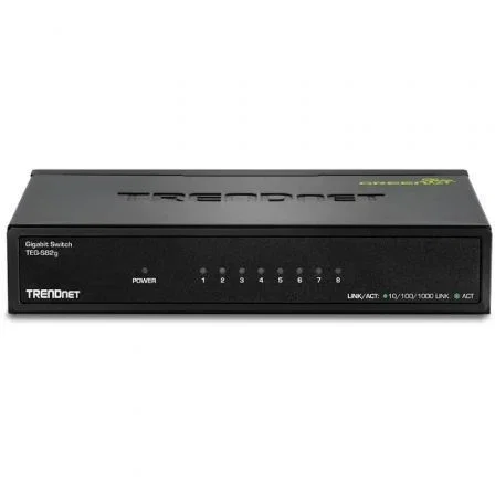TRENDnet TEG-S82g Switch GREENnet de 8 Puertos Gigabit Ethernet